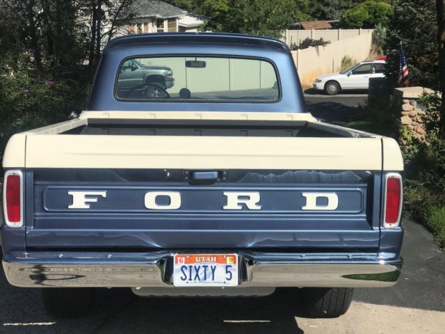 1965 Blue Ford F-100 Standard Cab Pickup