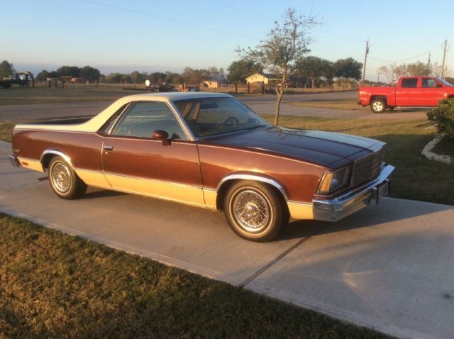 1979 Brown / beigh Chevrolet El Camino Pick up