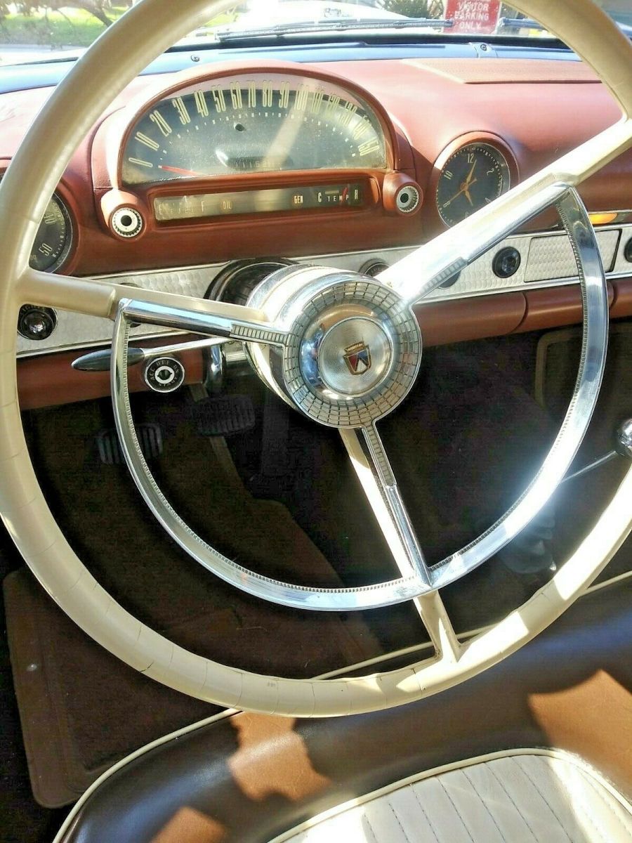 1956 Beige Ford Thunderbird Convertible