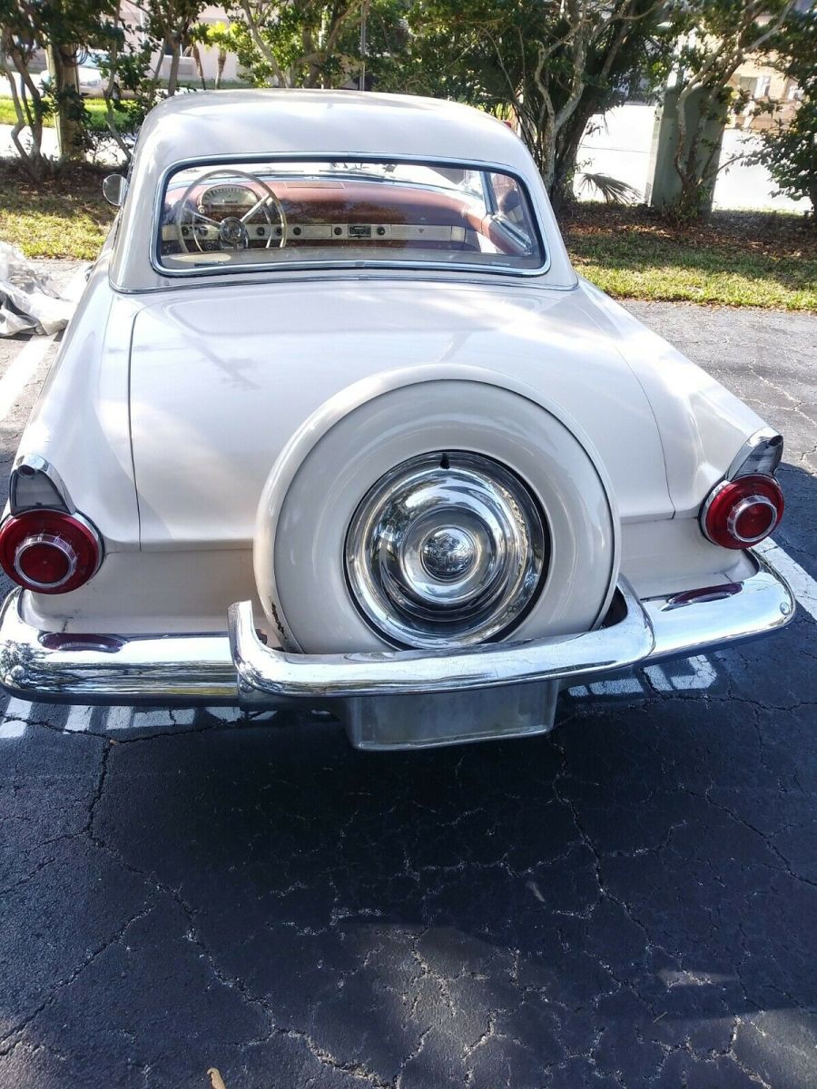 1956 Beige Ford Thunderbird Convertible