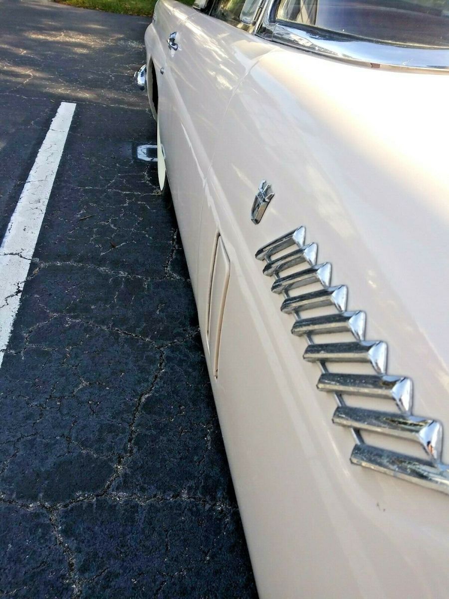 1956 Beige Ford Thunderbird Convertible