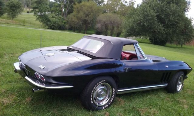 1963 Black Chevrolet Corvette Convertible