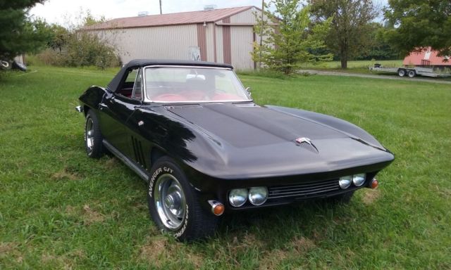 1963 Black Chevrolet Corvette Convertible