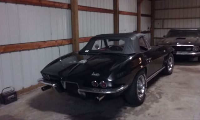 1963 Black Chevrolet Corvette Convertible