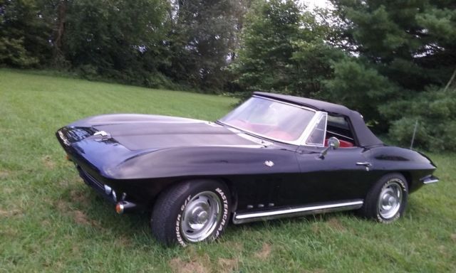 1963 Black Chevrolet Corvette Convertible