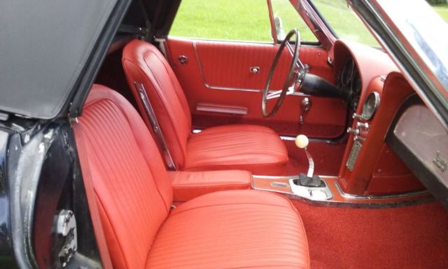 1963 Black Chevrolet Corvette Convertible