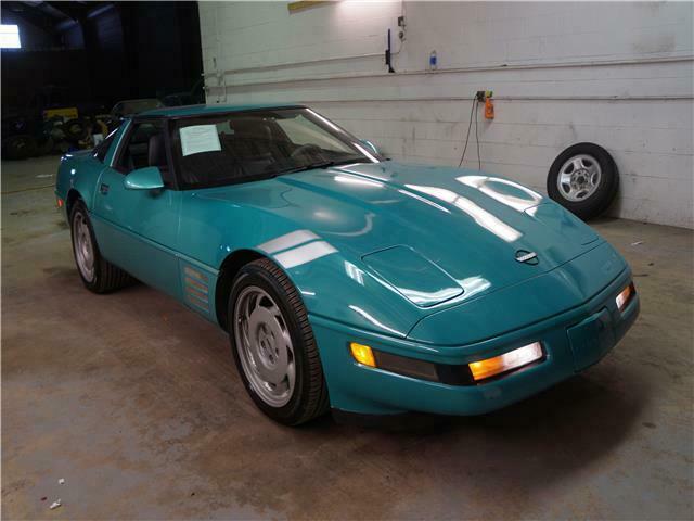 1991 Teal Chevrolet Corvette Coupe Hatchback