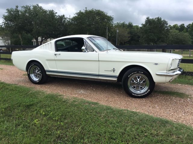 1965 White Ford Mustang Fastback