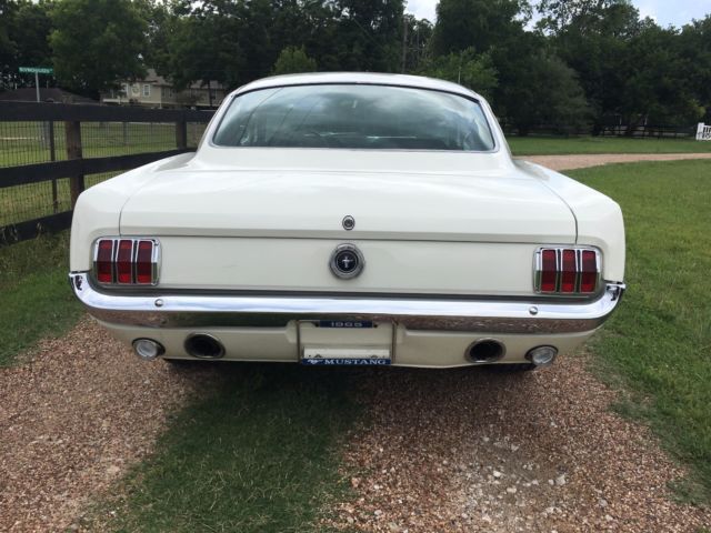 1965 White Ford Mustang Fastback