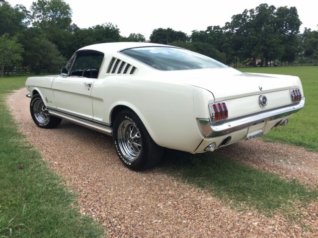 1965 White Ford Mustang Fastback
