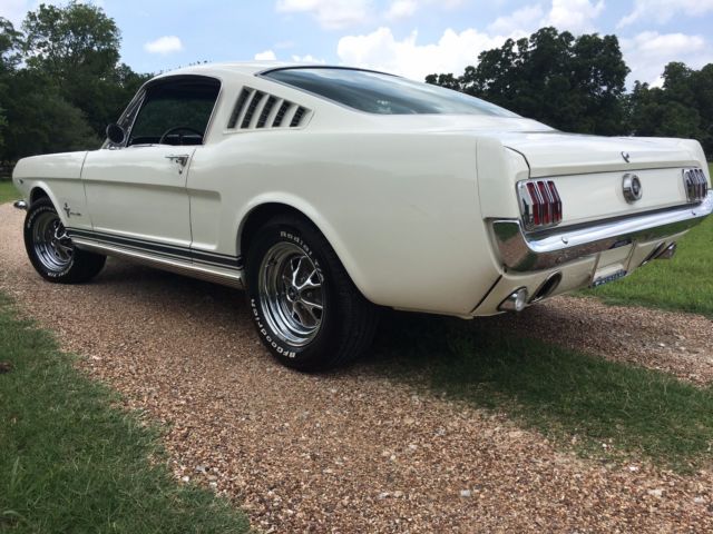 1965 White Ford Mustang Fastback