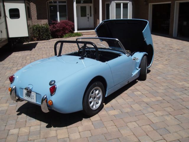 1959 Iris Blue Austin Healey Sprite Convertible
