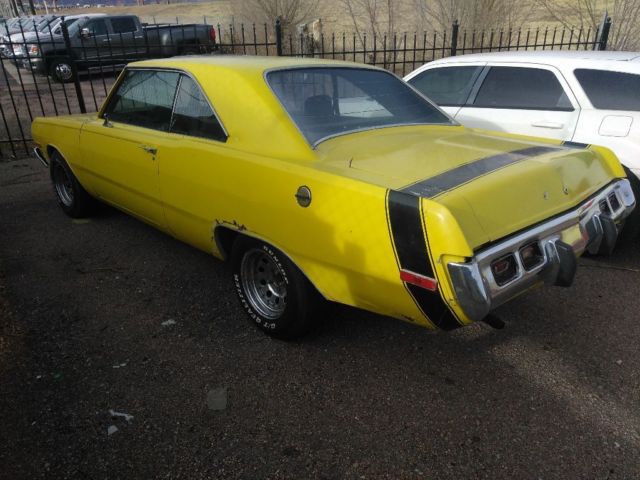 1973 Yellow Dodge Dart Coupe