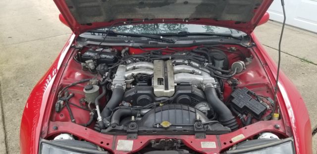 1990 Red Nissan 300ZX Hatchback