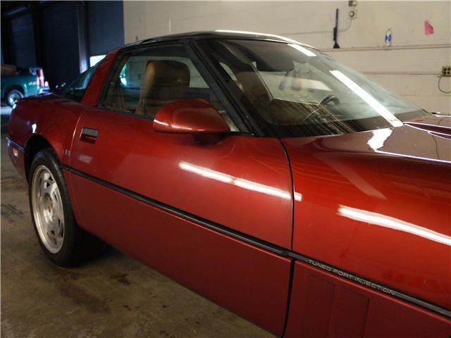 1990 Burgundy Chevrolet Corvette Coupe