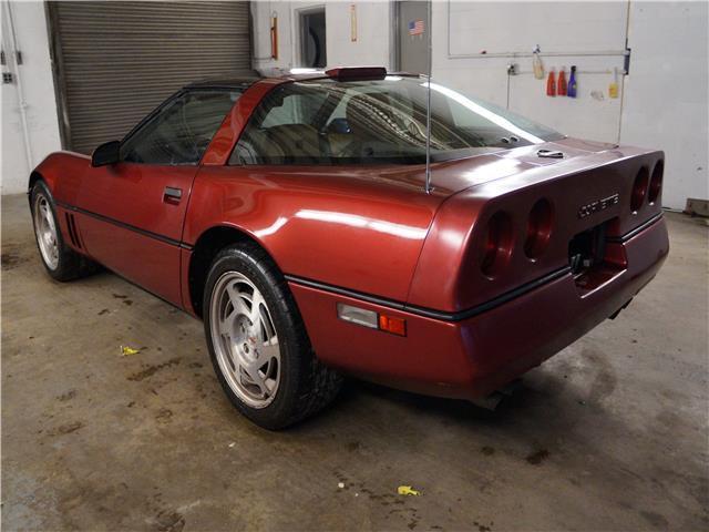 1990 Burgundy Chevrolet Corvette Coupe