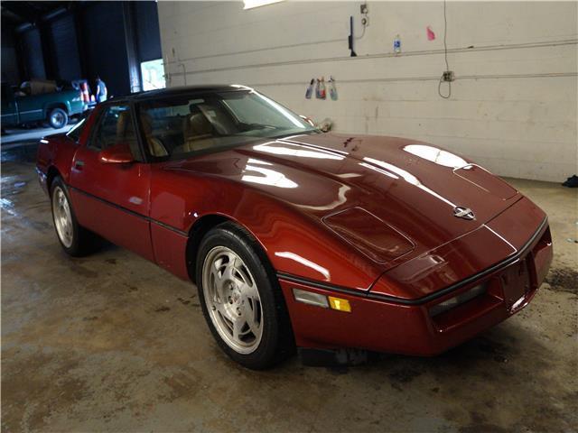 1990 Burgundy Chevrolet Corvette Coupe