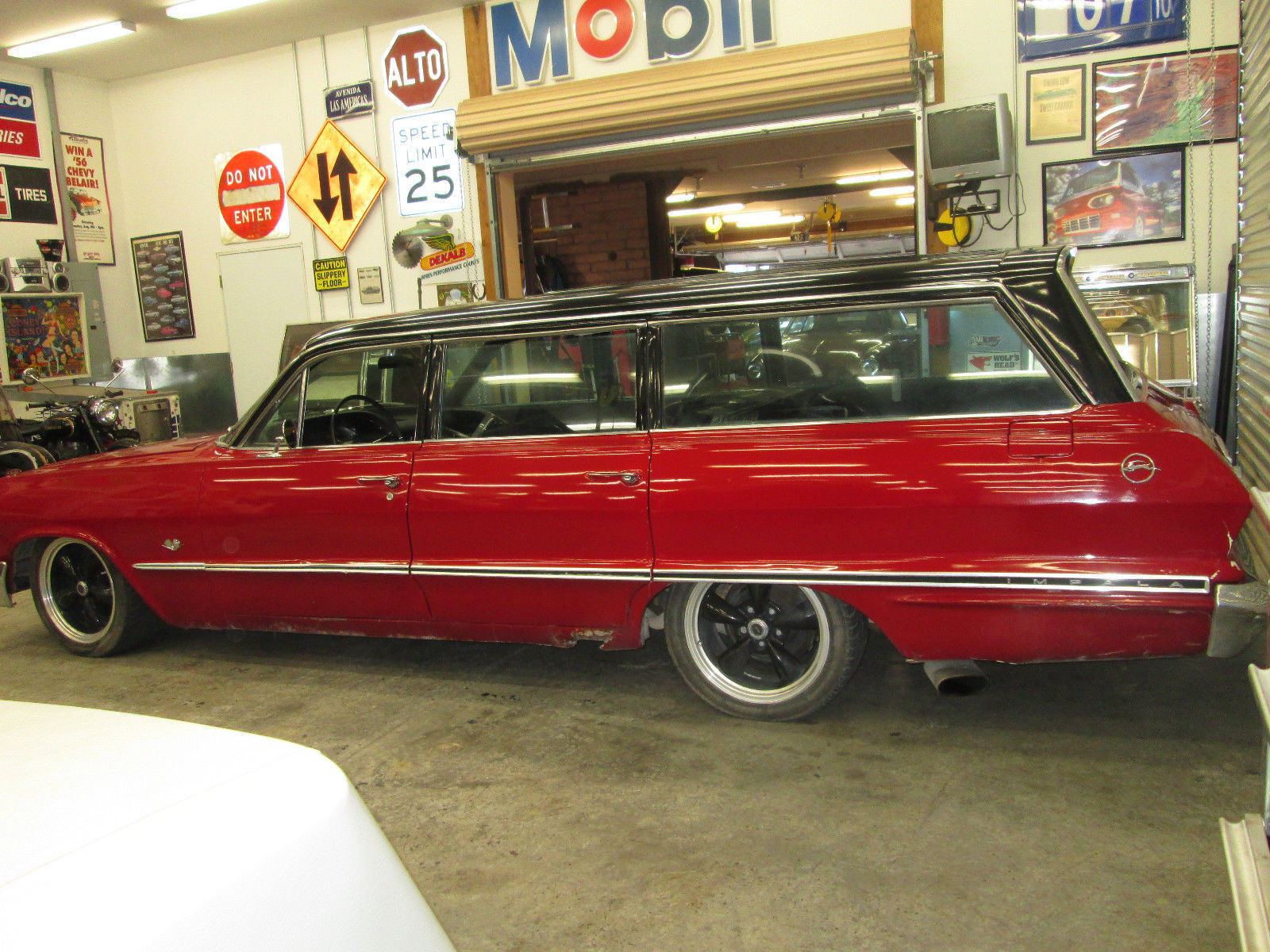 1963 Red Chevrolet Impala Wagon
