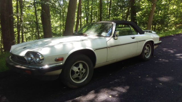 1989 White Jaguar XJS Convertible