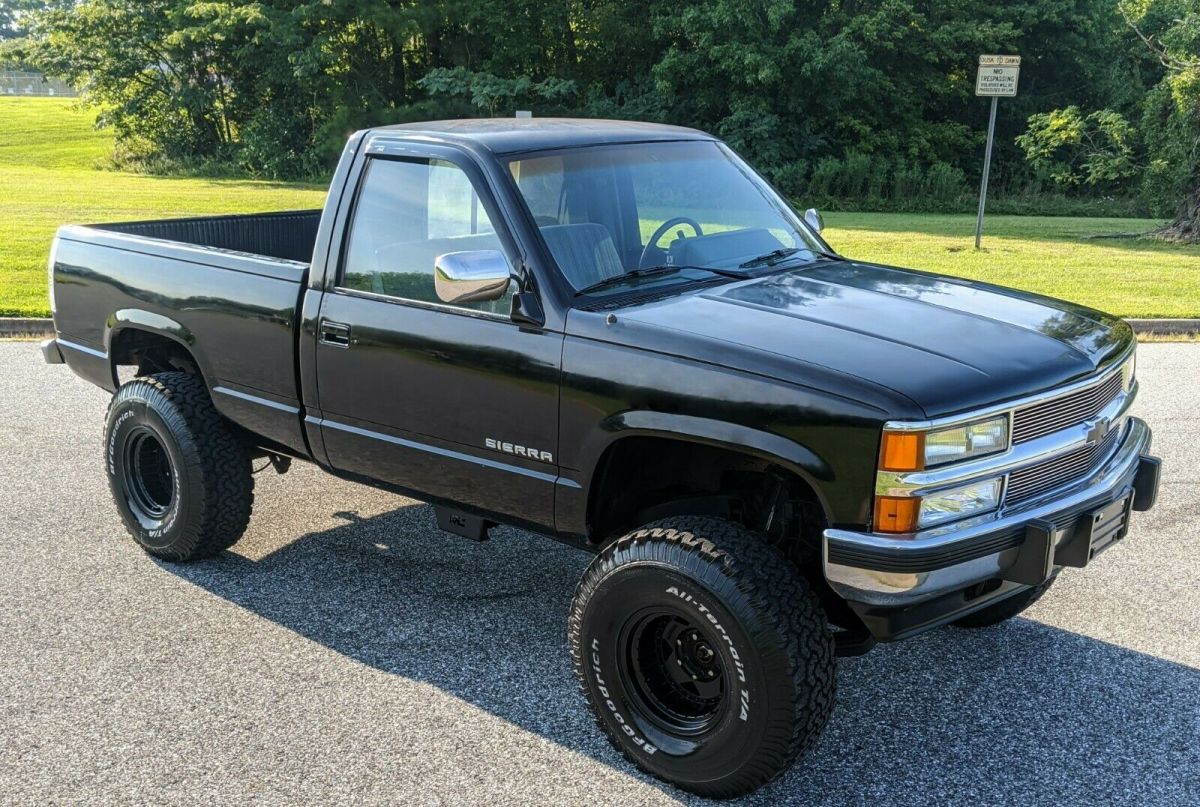 1989 Black GMC Sierra 1500 Standard Cab Pickup