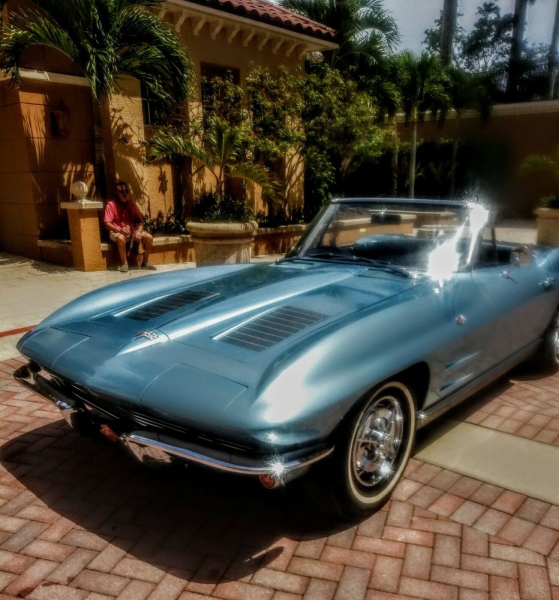 1963 Silver blue Chevrolet Corvette