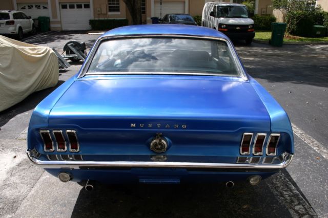 1967 Blue Ford Mustang Coupe