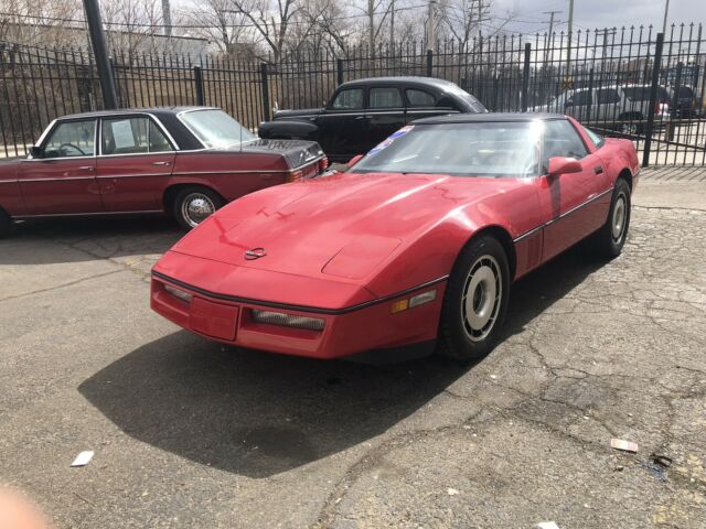 1985 Red Chevrolet Corvette Hatchback