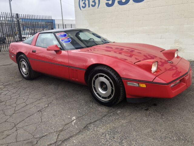 1985 Red Chevrolet Corvette Hatchback