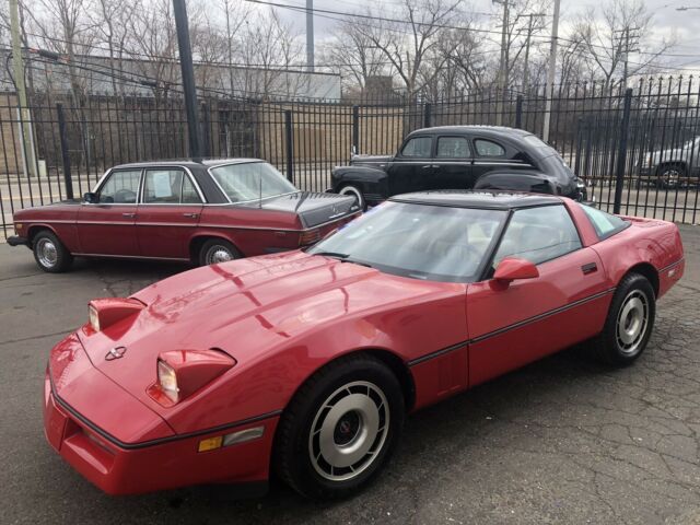 1985 Red Chevrolet Corvette Hatchback