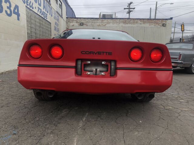 1985 Red Chevrolet Corvette Hatchback