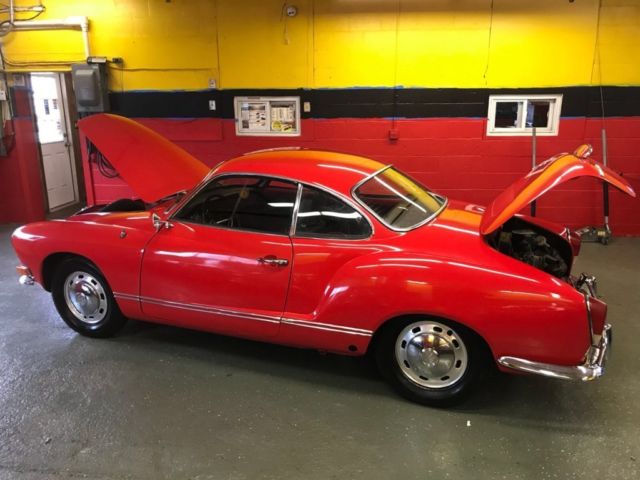 1971 Red Volkswagen Karmann Ghia