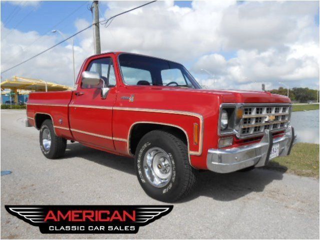 1977 Red Chevrolet C-10