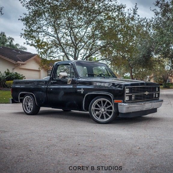 1984 Black Chevrolet C-10 Short Bed
