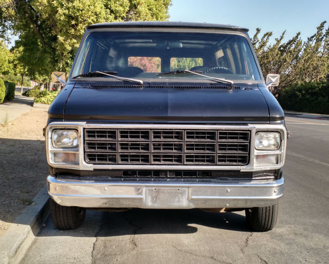 1979 Black Chevrolet G20 Van Standard Passenger Van