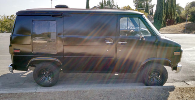 1979 Black Chevrolet G20 Van Standard Passenger Van