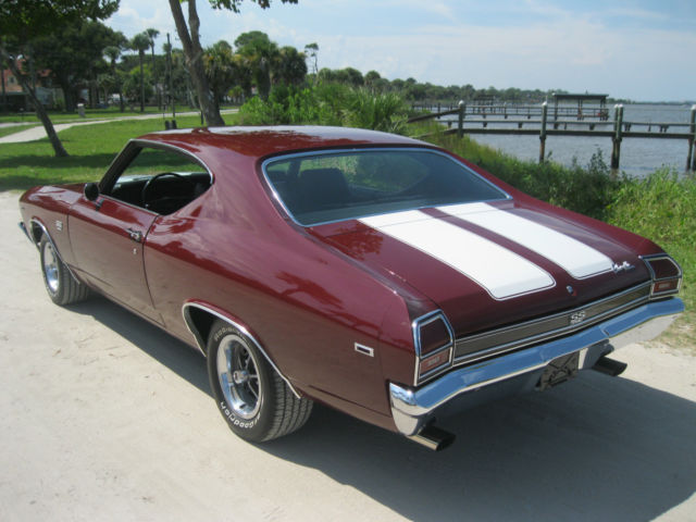 1969 Burgundy Chevrolet Chevelle Coupe
