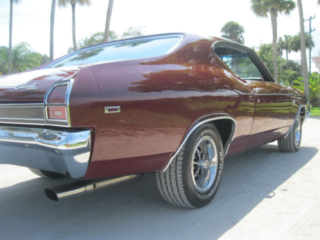 1969 Burgundy Chevrolet Chevelle Coupe