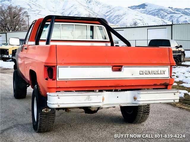1982 Orange Chevrolet C/K Pickup 1500 CHEVY K10 4WD SHORT BED S