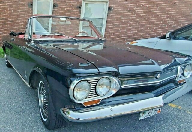 1963 Black Chevrolet Corvair Convertible