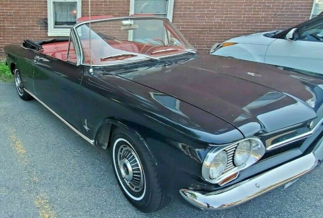 1963 Black Chevrolet Corvair Convertible