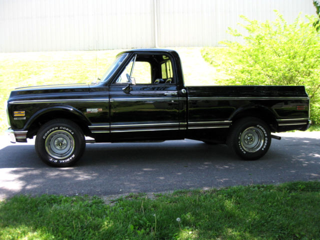 1972 Black Chevrolet C-10 Reg Cab