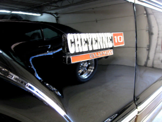 1972 Black Chevrolet C-10 Reg Cab