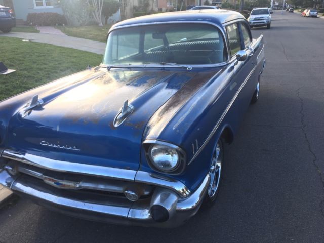 1957 Blue Chevrolet Bel Air/150/210