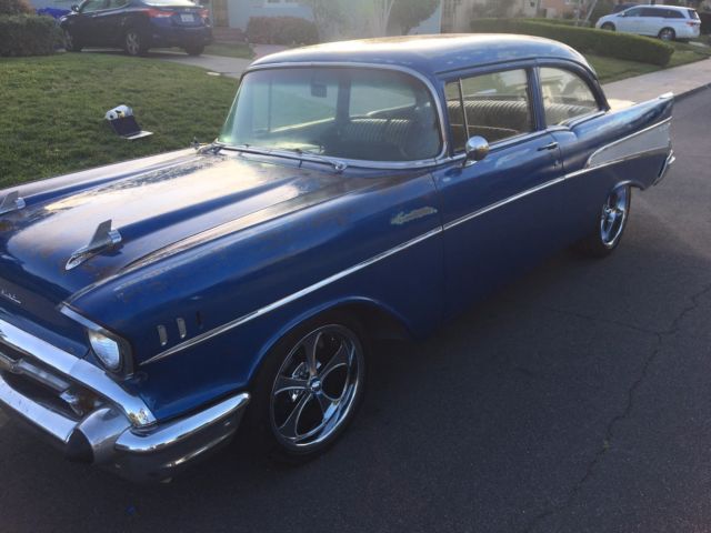 1957 Blue Chevrolet Bel Air/150/210