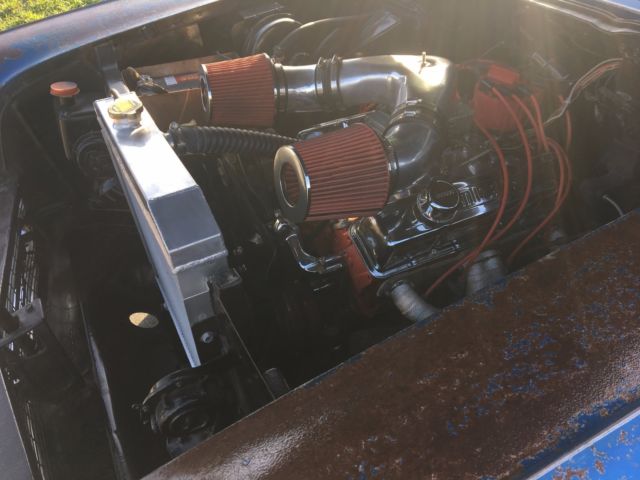 1957 Blue Chevrolet Bel Air/150/210