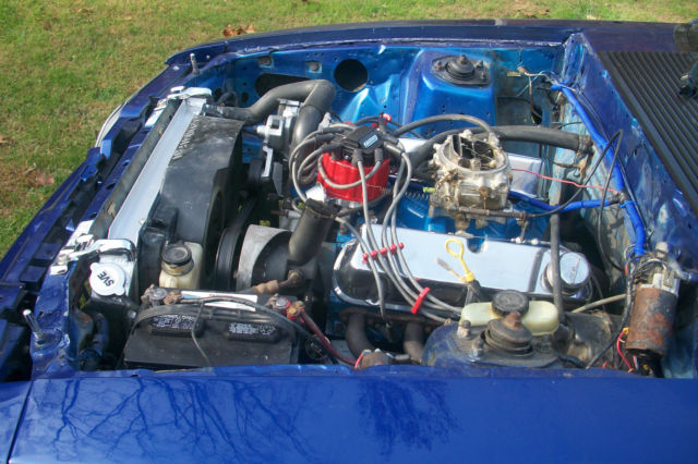 1988 Blue Ford Mustang Hatchback
