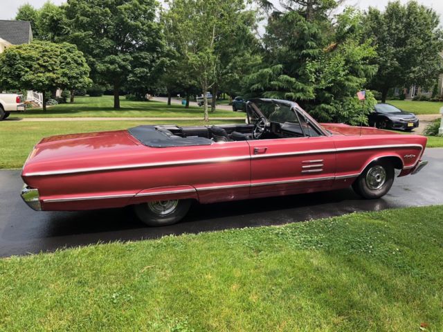 1966 Burgundy Plymouth Fury Convertible