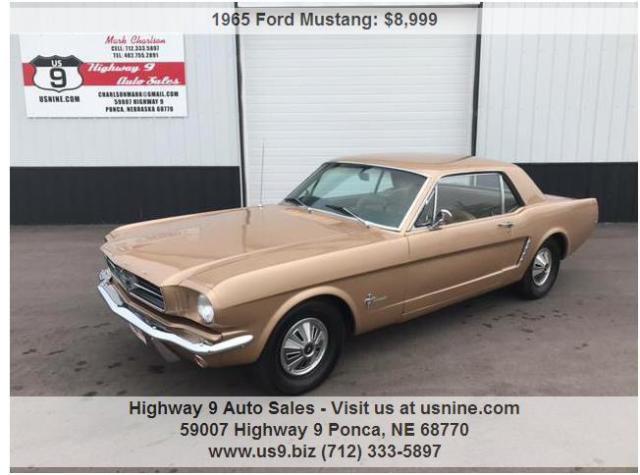 1965 Gold Ford Mustang
