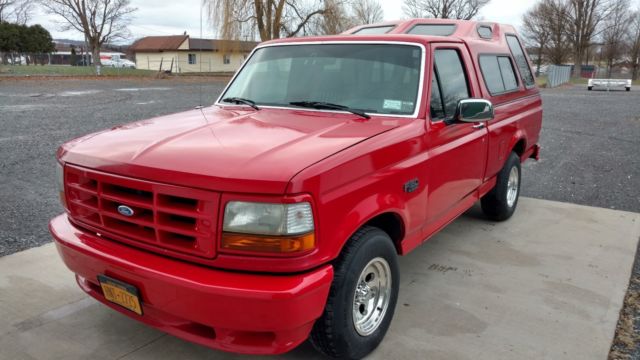 1993 Red Ford F-150 Standard Cab Pickup