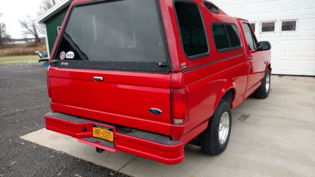 1993 Red Ford F-150 Standard Cab Pickup